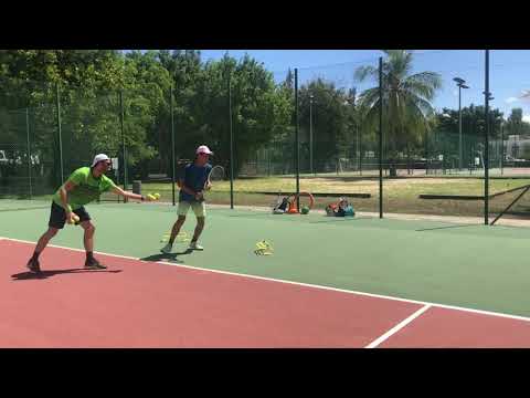 Tennis drills on deep ball footwork 🎾