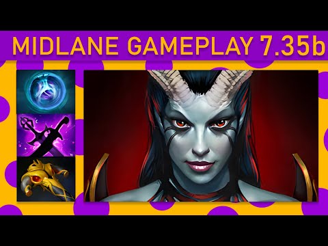 ⭐Queen of Pain 15+ Kills! Mid Gameplay 7.35b - Dota 2 Top MMR