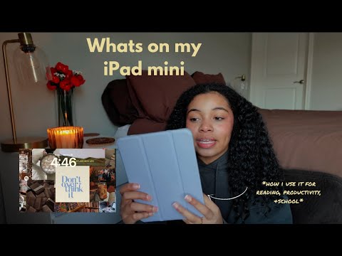 Whats on my iPad mini 6 | how I use it for reading, school, and productivity! *Aesthetic*