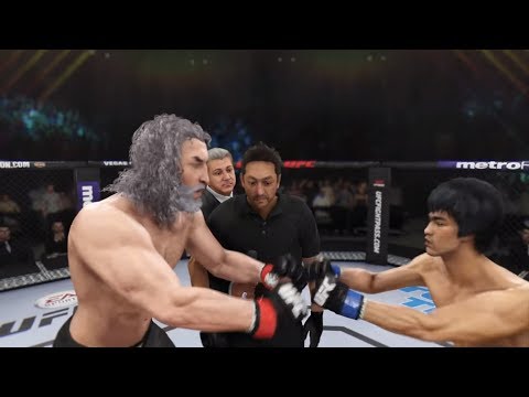 Gandalf the Grey vs. Bruce Lee (EA sports UFC 3) -  CPU vs CPU - Crazy UFC 👊🤪