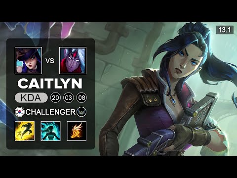 JDG Ruler Caitlyn vs Varus ADC - KR Challenger - Patch 13.1 Season 13