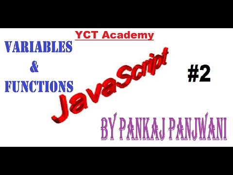 Javascript By Pankaj Panjwani Variables And Functions Part 2 In Hindi