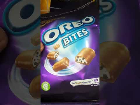 oreo bites from cadbury #satisfyingsounds #shorts #youtubeshorts #asmr #viral #trending
