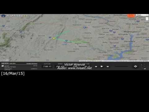 [REAL ATC] VIOLENT PASSENGER ON BOARD United at Washington Video