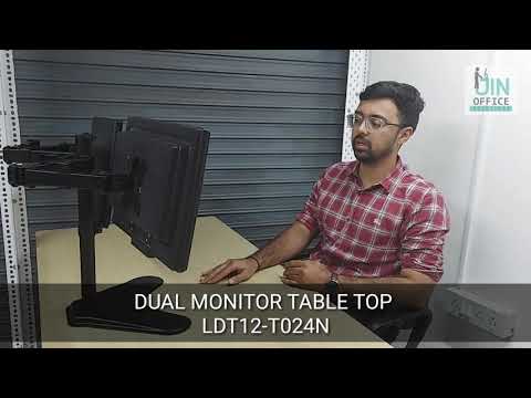 JIN OFFICE Dual Monitor Articulating Stand/ Monitor Mount/ Monitor Arm