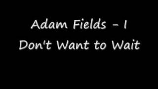 Adam Fields - I don't want to wait