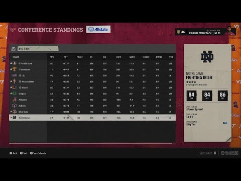 EA SPORTS College Football 26 CCL Season 3 Week 13 @Virginia