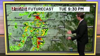 Tuesday Morning First Alert Weather Forecast with Chase Franks