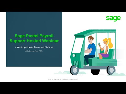 Sage Pastel Payroll Support hosted webinars: How to...