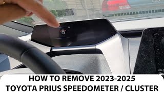 How To Remove 2023-2026 Toyota Prius Instrument Cluster / Speedometer.