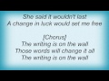 Saga - The Writing Lyrics