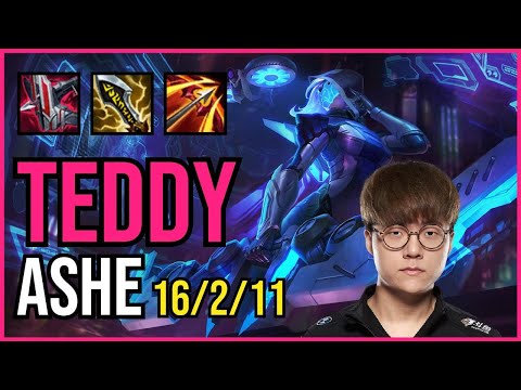 TEDDY - ASHE vs JINX ADC - KR Challenger - Patch 11.5