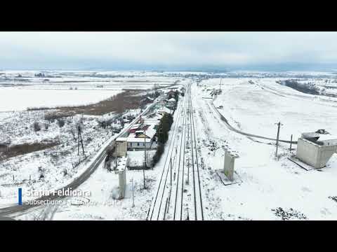 Șantier lucrări feroviare Brașov - Sighișoara S1+S3, T4 - 2023