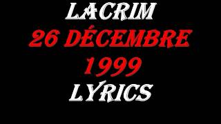 lacrim - 26 Décembre 1999 ft Oxmo Puccino lyrics