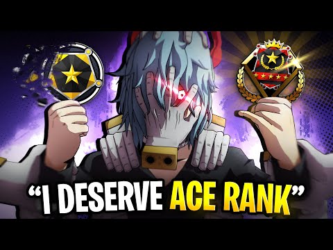 Hardstuck 0.5KD Gold Rank Says He Deserves Ace. GONE HORRIBLY WRONG! My Hero Ultra Rumble