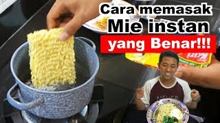 Ternyata Begini Cara memasak Mie instan yang Benar!