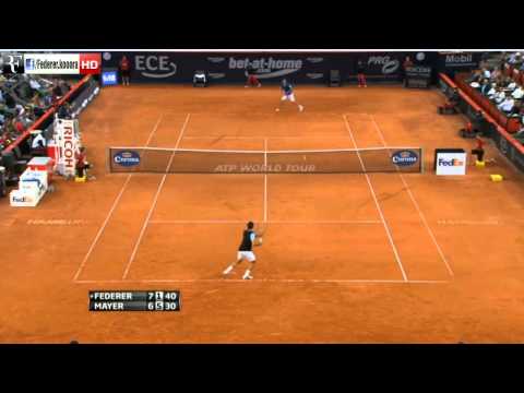 Federer vs Mayer Hamburg Quarterfinal 2013 [Highlights HD]