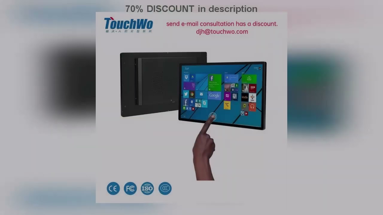 A must-have product! TouchWo 21.5 27 32 Inch Hdmi Touch Screen Pc Touchscreen Monitor Android11/Wi