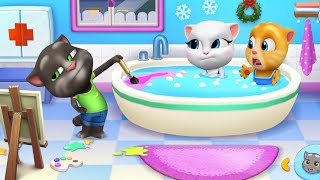 Download lagu My Talking Tom Friends (iOS, Android) Gameplay Walkthrough (Outfit7) - HD | Mini Games mp3