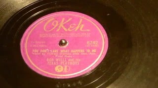 You Don't Care What Happens to Me