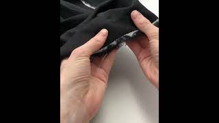 A1_460 Плательно-костюмная цвет черный с узором, ширина 146 см на YouTube