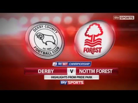 Derby 5-0 Nottingham Forest March 22 2014