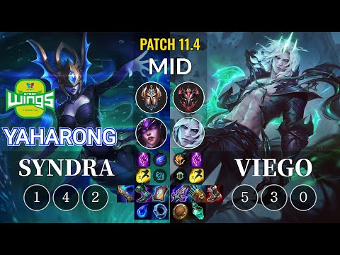 JAG Yaharong Syndra vs Viego Mid - KR Patch 11.4