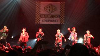 "Never let you go" GENERATIONS FROM EXILE TRIBE Concert Paris 12/06/2015