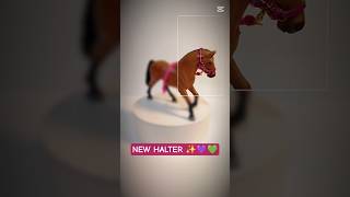Ohlávka pro koně typu Schleich - Luxury zelená