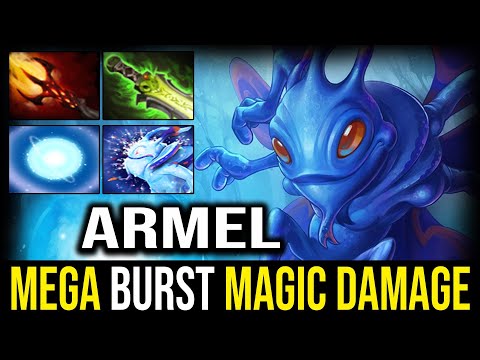 Armel [Puck] Burst Damage Dagon Build Dota 2