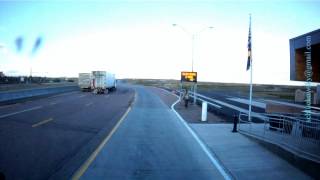 preview picture of video 'DOT Scale / Weigh Station / Scale House / Colorado / I-70 West / near Limon //////'