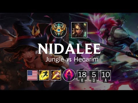 Nidalee Jungle vs Hecarim - NA Challenger Patch 8.22