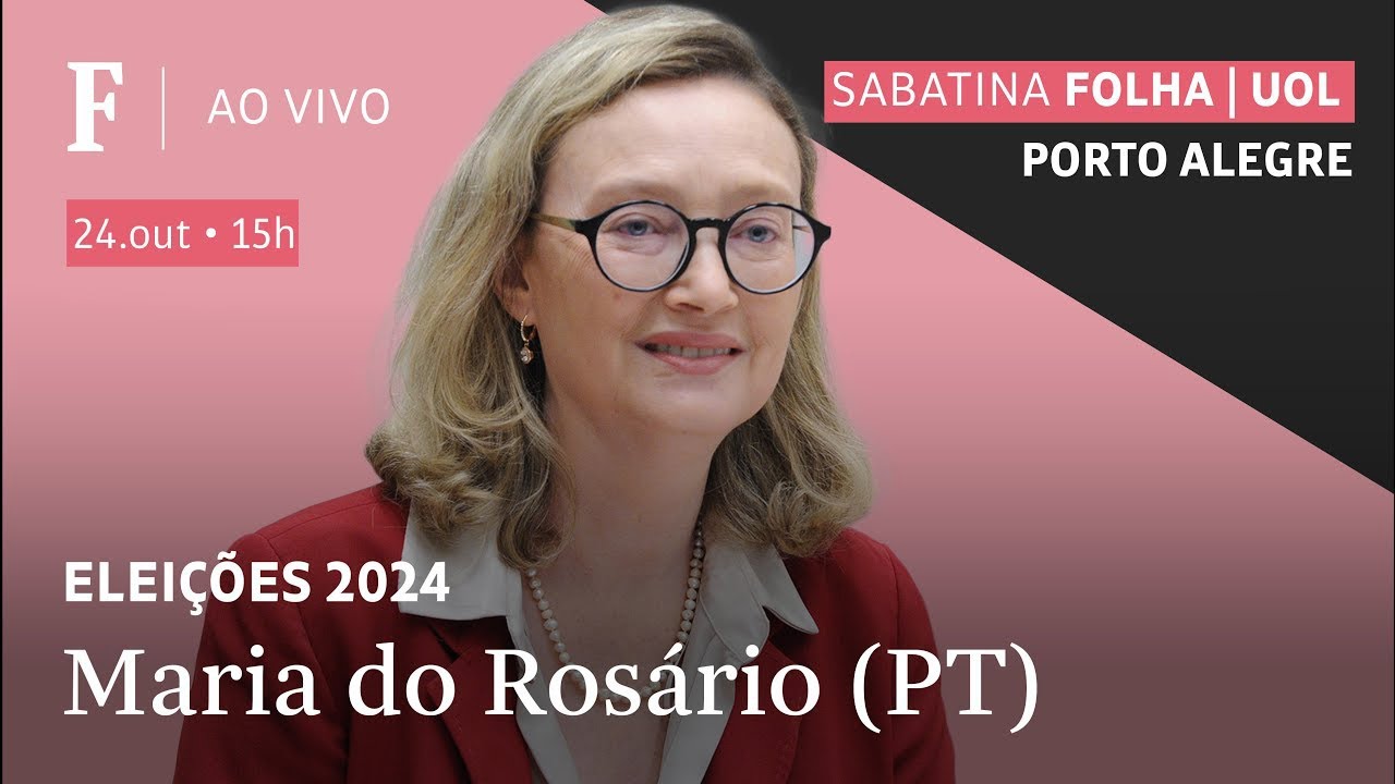 Maria do Rosário (PT) participa de sabatina Folha/UOL de 2º turno em Porto Alegre
