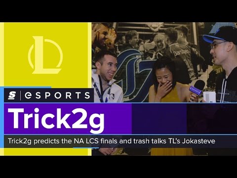 Trick2g predicts the NA LCS finals and takes on TL’s Jokasteve in a trash talk battle