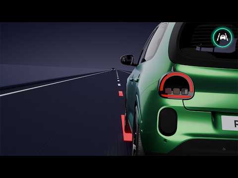 Renault Twingo E-Tech elétrico - vídeo tutorial - a prevenção de saídas de faixas de emergência