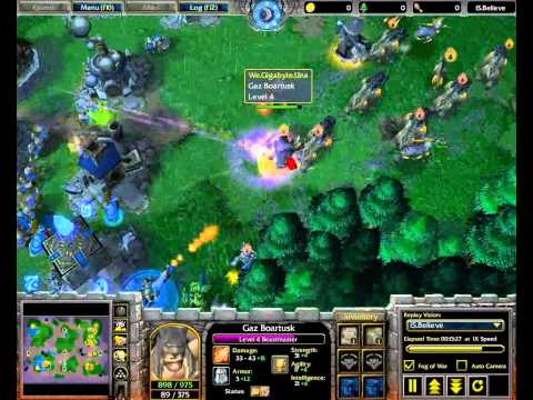 Part 2/2 - iS_StoRm (H) vs We_Gigabyte_Una (N) - Warcraft 3 HD replay