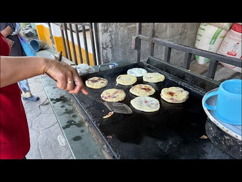 Pupusitas de desayuno en San Emigdio La Paz, El Salvador sv #diaspora #usa #canada #europe