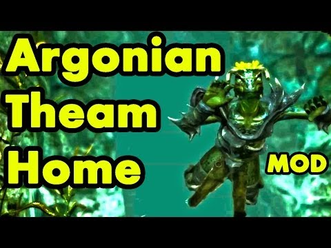 Skyrim Home Mod: Darkwater Den: Best Argonian Theme Cave House Video