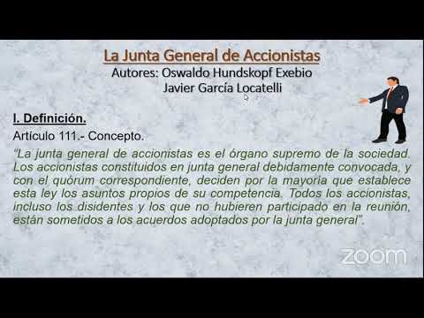 La Junta General de Accionistas