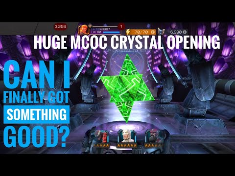 Huge MCOC crystal opening 12 featured 5 star (3:16min) act 6 completion +6 star featured and 2 basic
