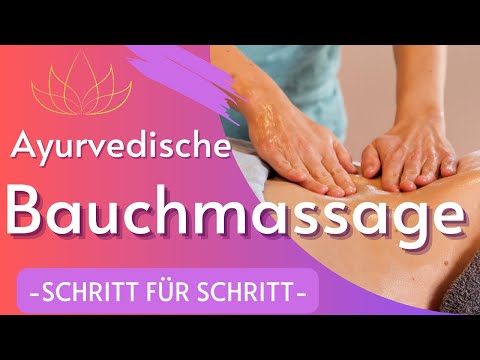 Ayurvedische Bauchmassage mit Öl | Marma Punkte & Grifftechniken für Entspannung  & Verdauung