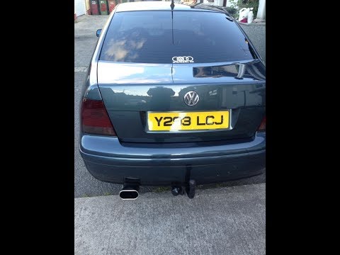 vw bora 1.9 tdi 130pd full straight pipe