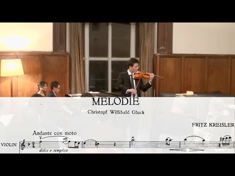 Gluck/Kreisler: Melodie from Orfeo ed Euridice for Violin and Piano with Sheet Music