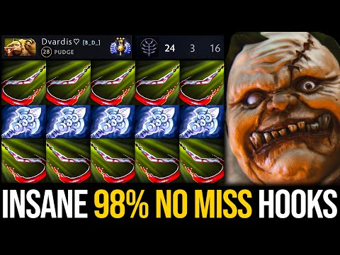 OMG 24KILLS OFFLANE PUDGE INSANE 98% NO MISS HOOKS NONSTOP DELETE WHOLE ENEMY TEAM | Pudge Official