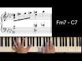 Chord motion (ii - v) Hank Jones