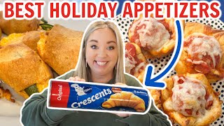 4 OF THE BEST HOLIDAY APPETIZERS USING CRESCENT ROLL DOUGH | THESE WERE OUR FAVORITES!