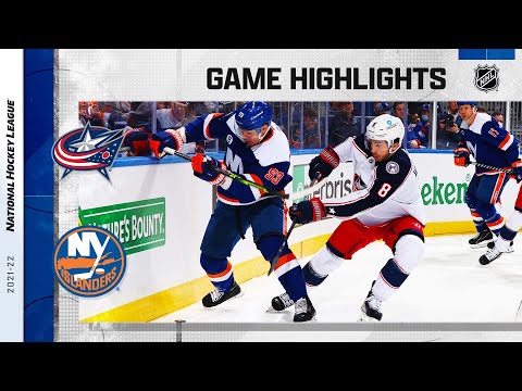 Blue Jackets @ Islanders 3/10 | NHL Highlights 2022