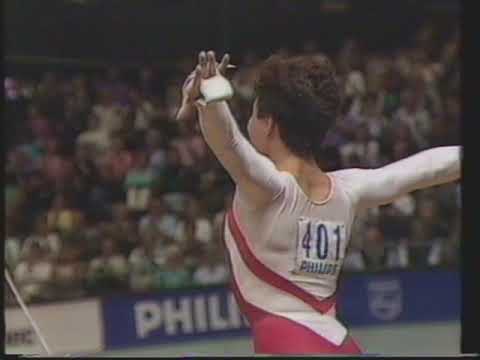 Elena Shoushounova (URS) - Worlds 1987 - Uneven Bars Final