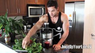 Juice Recipe Liver Cleanse  Beets - Lemon - Pair - Carrot - Ginger - Watercress - More