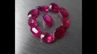 17.20 CTS/10 PCS AAA TOP CLASS RICH RED NATURAL RUBIES MOZAMBIQUE 7MM-9MM